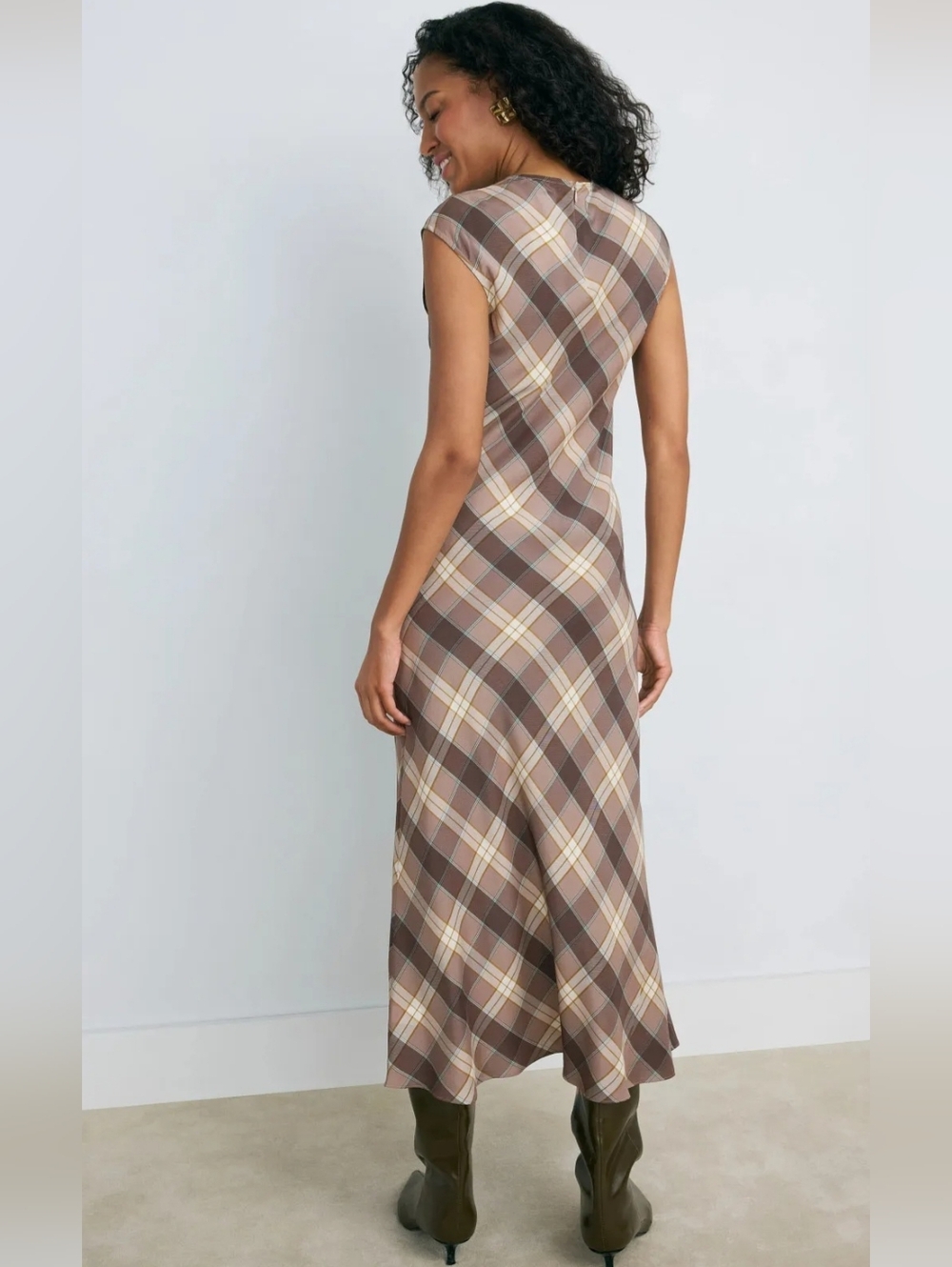 ARGENT 100% SILK MINIMAL BIAS DRESS SIZE XL MSRP $475 - Picture 3 of 15
